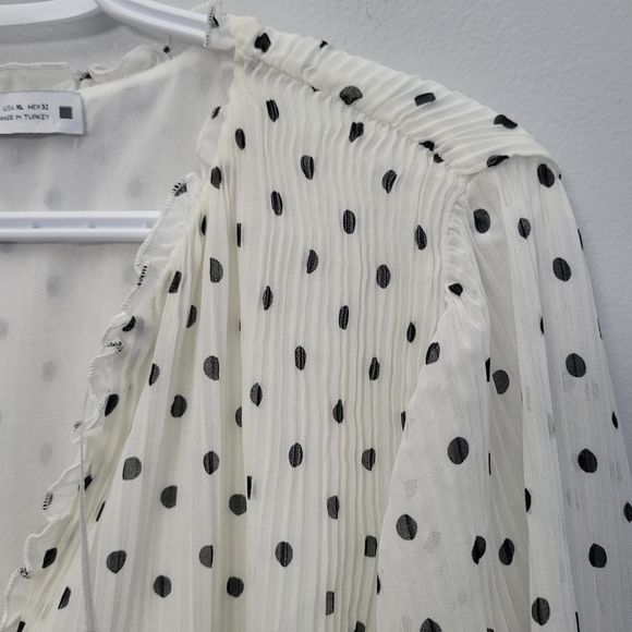 Zara Black and White Polka Dot Dress - Picture 4 of 10